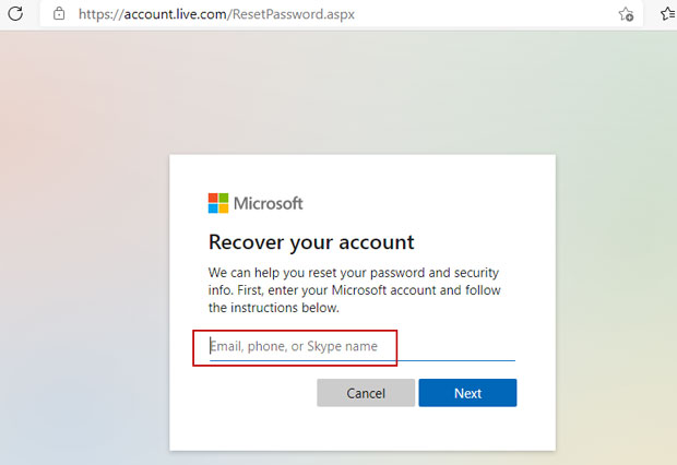 unlock Dell laptop Windows 11 via Microsoft account