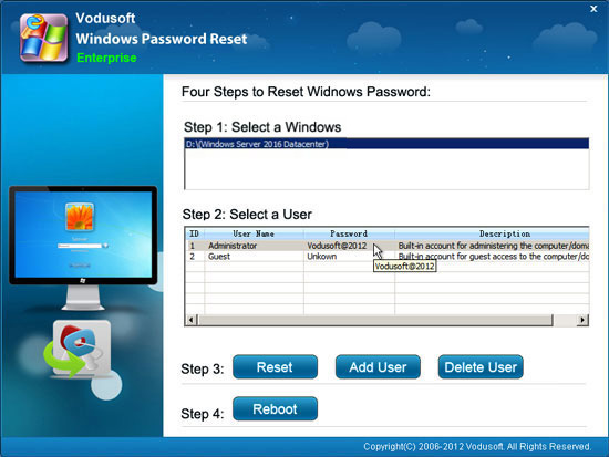 reset other domain accounts' password